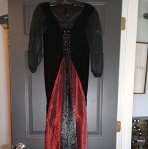 Victorian Gothic Regency Salem Maiden Dark Ages Witch Dress Renaissance Vampire